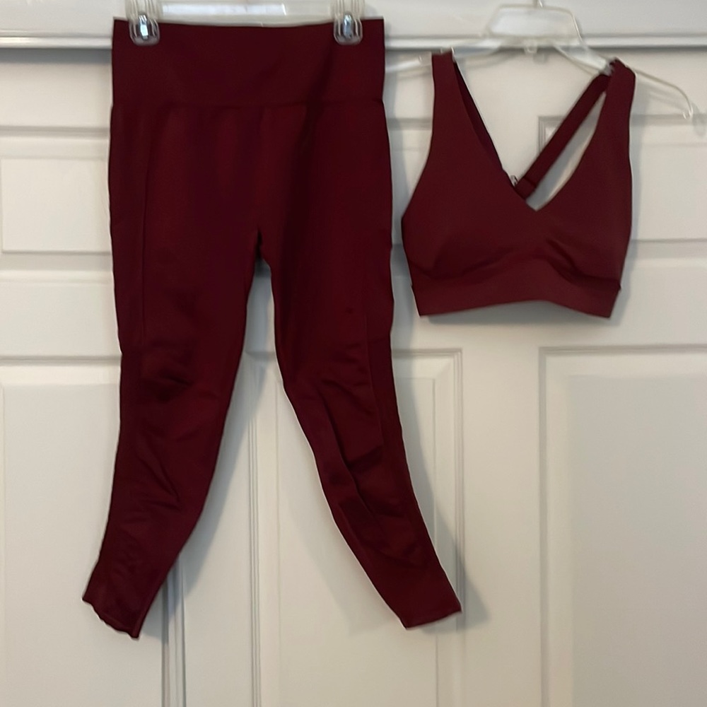 Fabletics sports bra and legging set